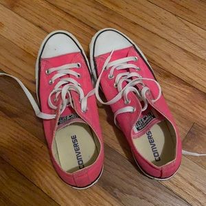 Pink Converse tennis shoes